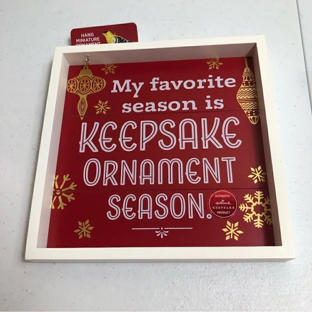 Hallmark My Favorite Season is Keepsake Wood Sign
